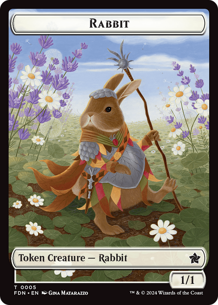 Image of Rabbit (TFDN-005) - Foundations Tokens Foil