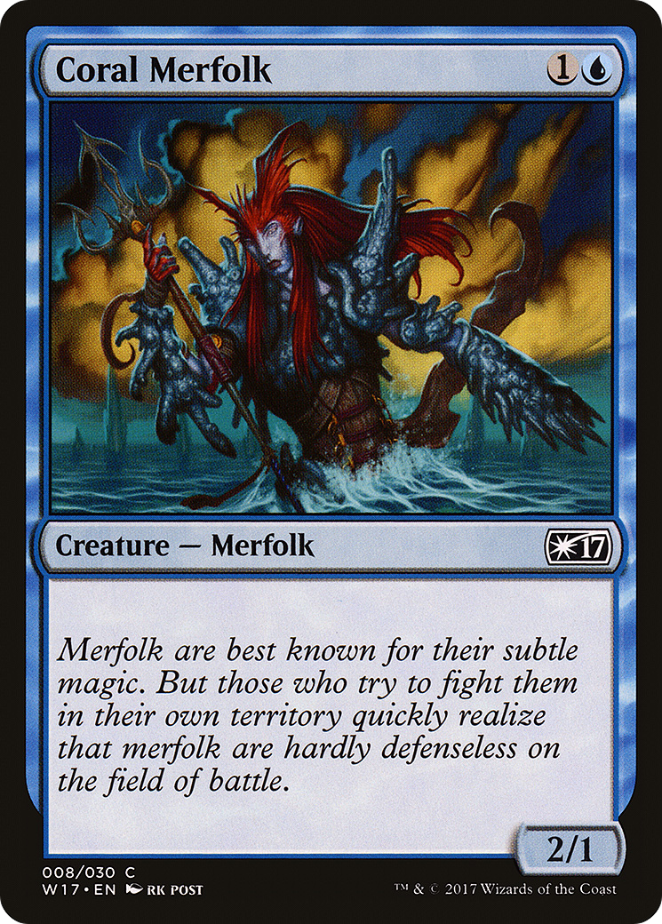 Image of Coral Merfolk (W17-008) - Welcome Deck 2017