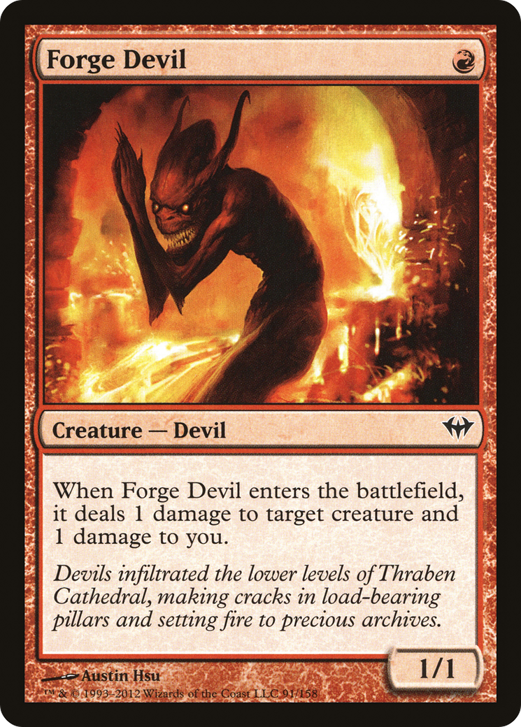 Image of Forge Devil (DKA-091) - Dark Ascension Foil