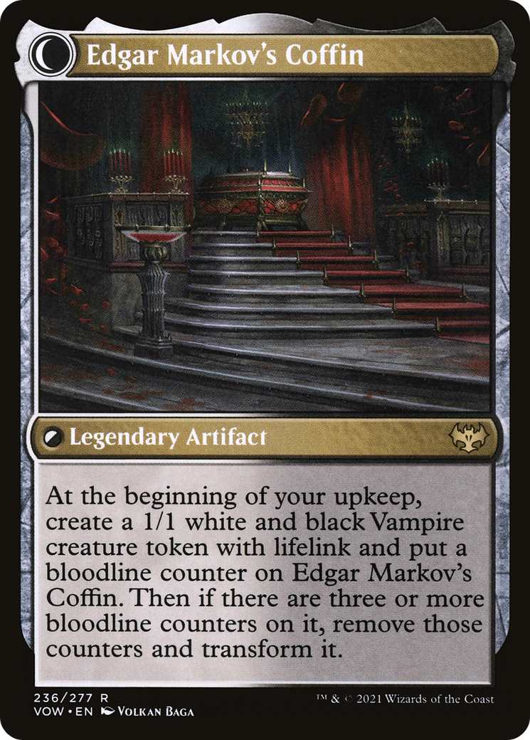 Image of Edgar, Charmed Groom (VOW-236) - Innistrad: Crimson Vow: (Double Faced Transform) Foil