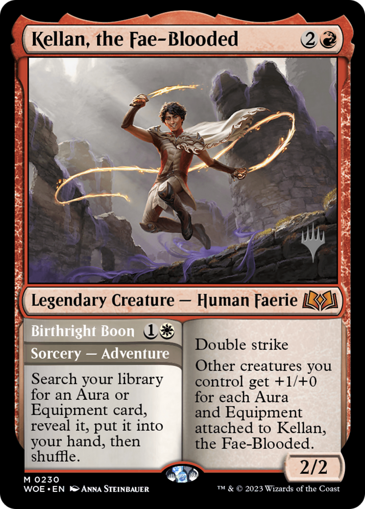 Image of Kellan, the Fae-Blooded (PPWOE-230) - Wilds of Eldraine Promos Foil