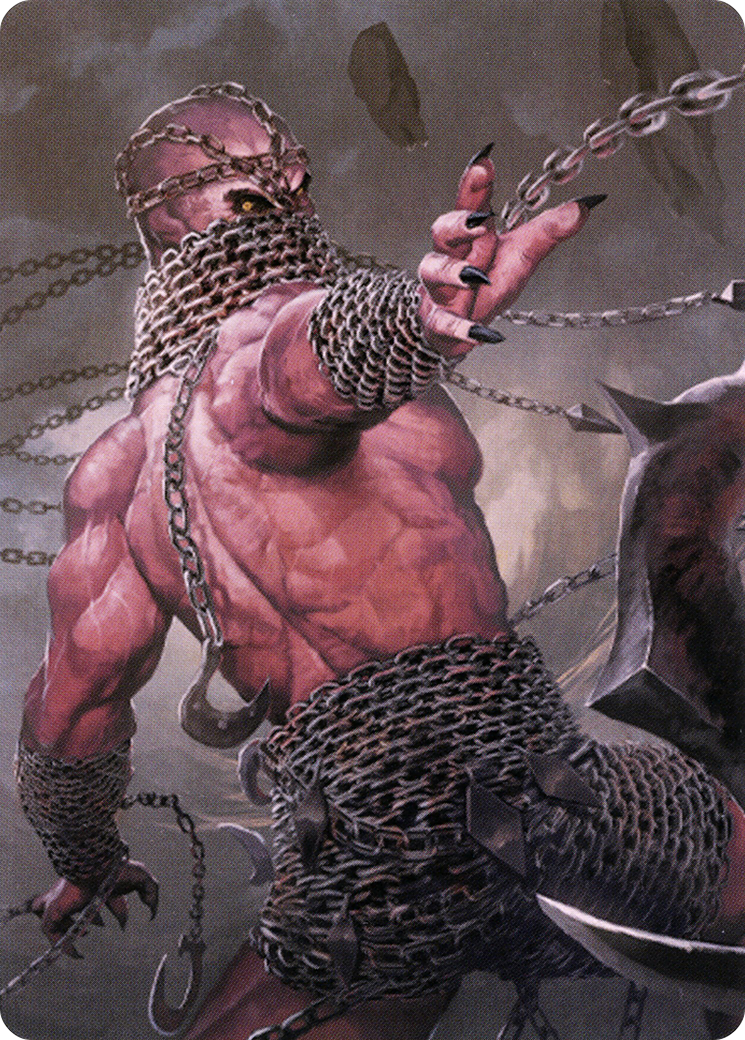 Image of Chain Devil // Chain Devil (ACLB-008) - Battle for Baldur's Gate Art Series (Borderless) Foil