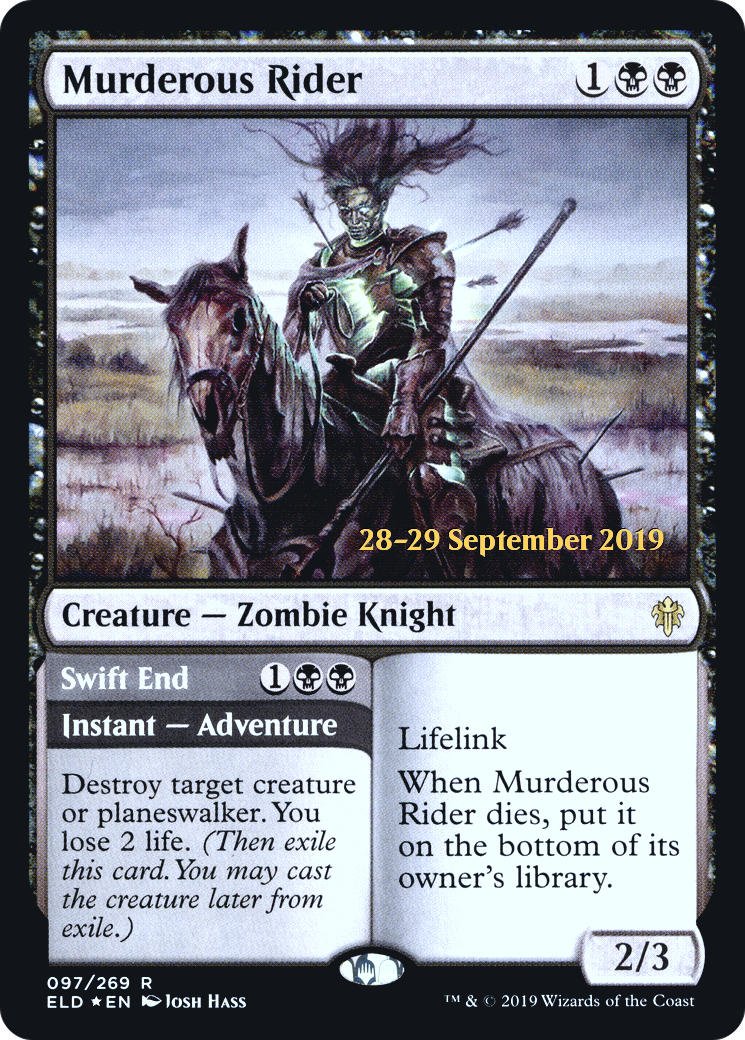 Image of Murderous Rider (PRE-97S) - Throne of Eldraine Promos Foil