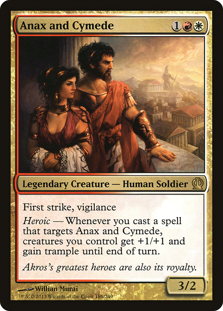 Image of Anax and Cymede (THS-186) - Theros Foil