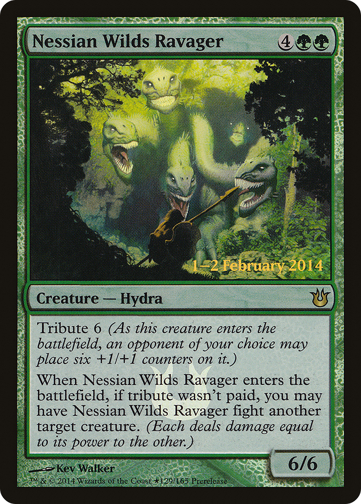 Image of Nessian Wilds Ravager (PRE-129) - Born of the Gods Promos Foil
