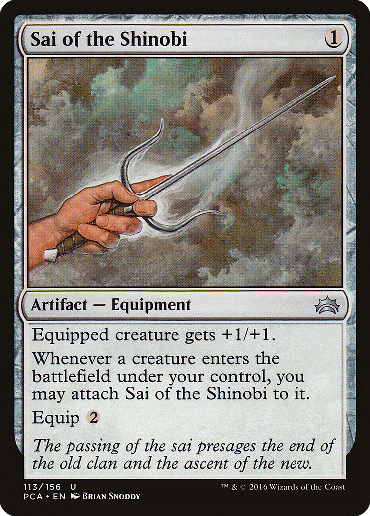 Image of Sai of the Shinobi (PCA-113) - Planechase Anthology