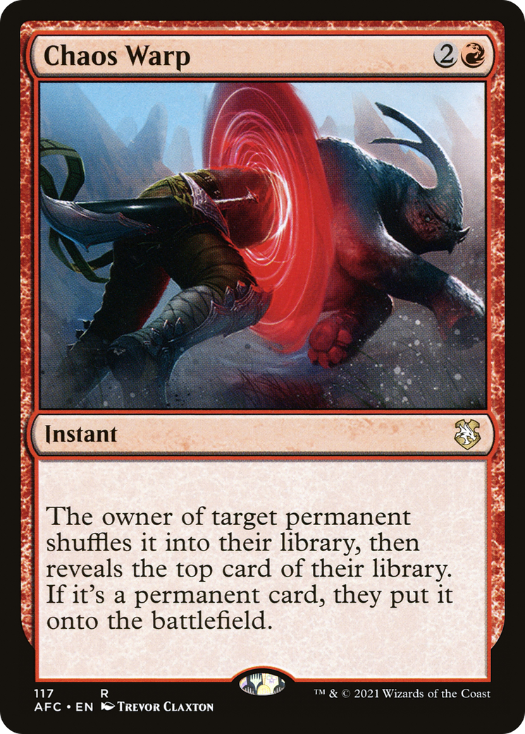 Image of Chaos Warp (AFC-117) - Forgotten Realms Commander