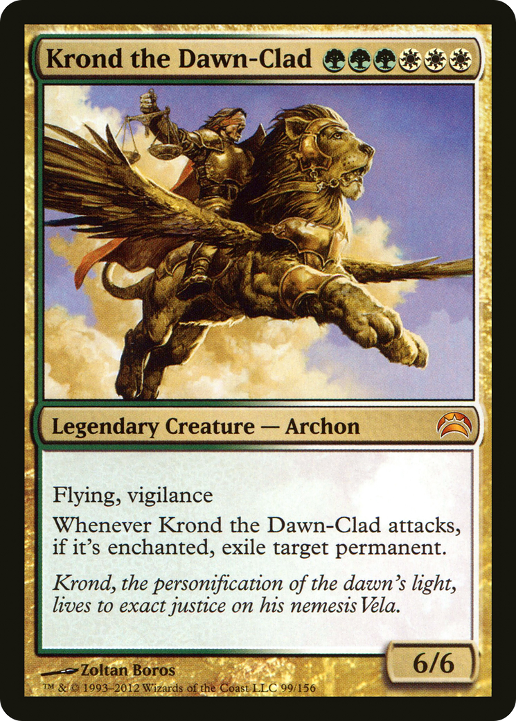 Image of Krond the Dawn-Clad (PC2-099) - Planechase 2012 Foil