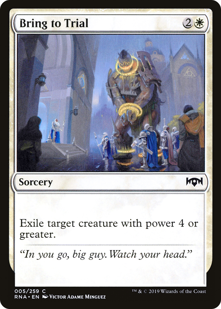 Image of Bring to Trial (RNA-005) - Ravnica Allegiance Foil