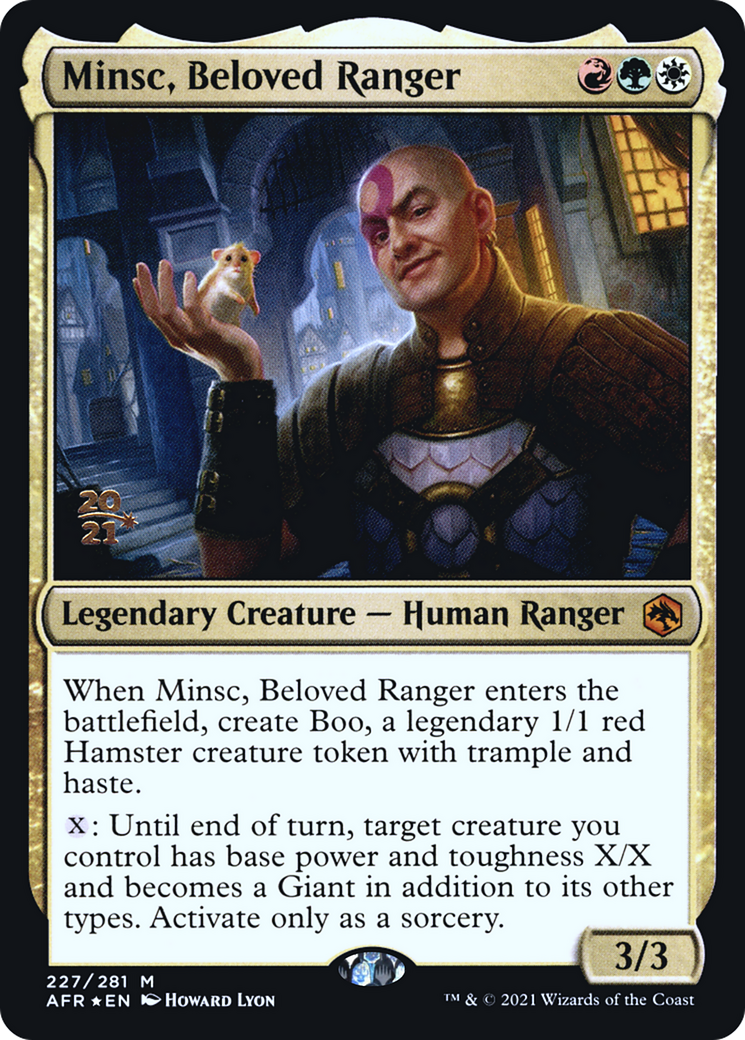 Image of Minsc, Beloved Ranger (PRE-227) - Adventures in the Forgotten Realms Promos Foil