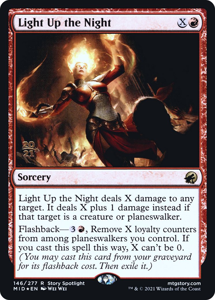 Image of Light Up the Night (PRE-146S) - Innistrad: Midnight Hunt Promos Foil