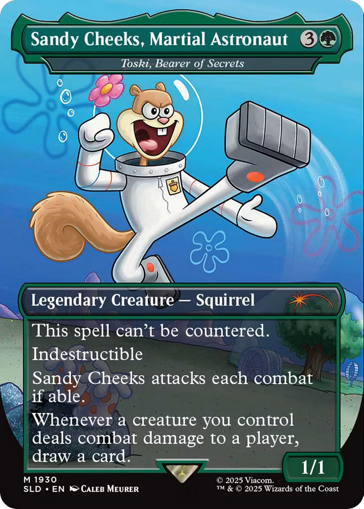 Image of Sandy Cheeks, Martial Astronaut - Toski, Bearer of Secrets (SLD-1930) - Secret Lair Drop / Sandy Cheeks, Martial Astronaut (Borderless)