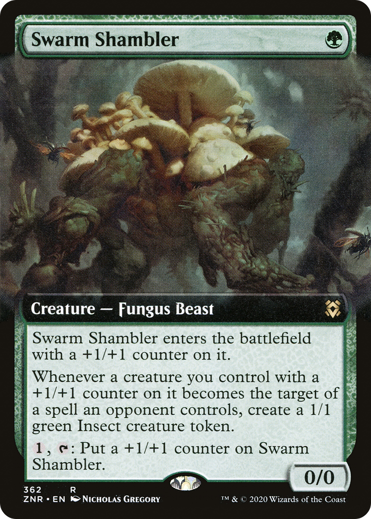 Image of Swarm Shambler (Extended Art) (ZNR-362) - Zendikar Rising: (Extended Art)