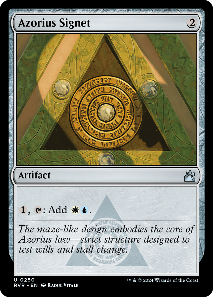 Image of Azorius Signet (RVR-250) - Ravnica Remastered