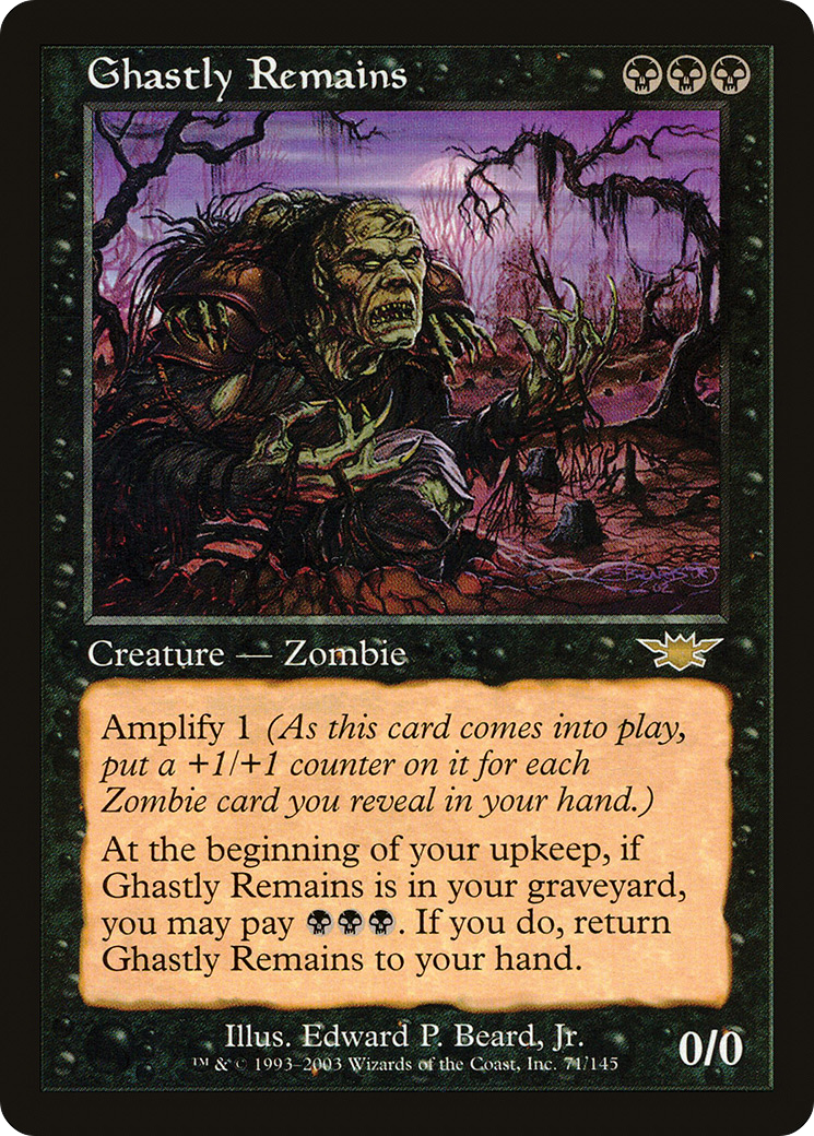 Image of Ghastly Remains (LGN-071) - Legions Foil