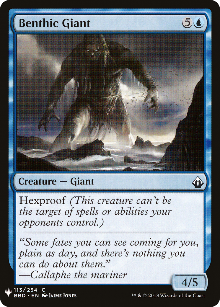 Image of Benthic Giant (LIST-BBD-113) - The List