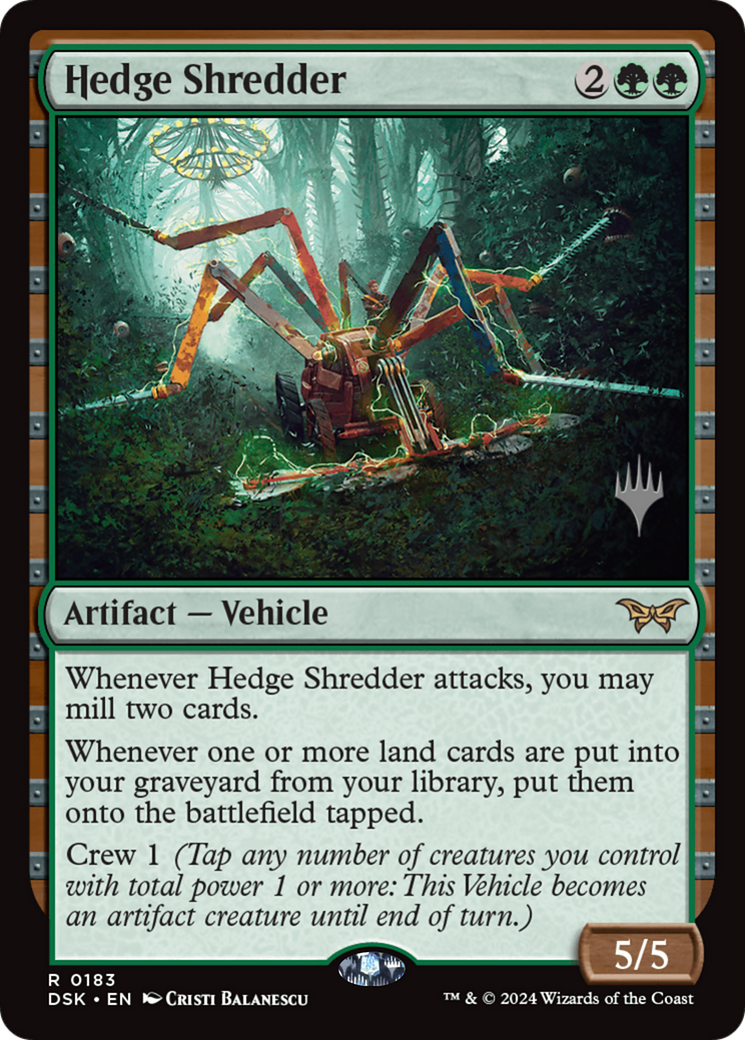 Image of Hedge Shredder (PPDSK-183) - Duskmourn: House of Horror Promos Foil