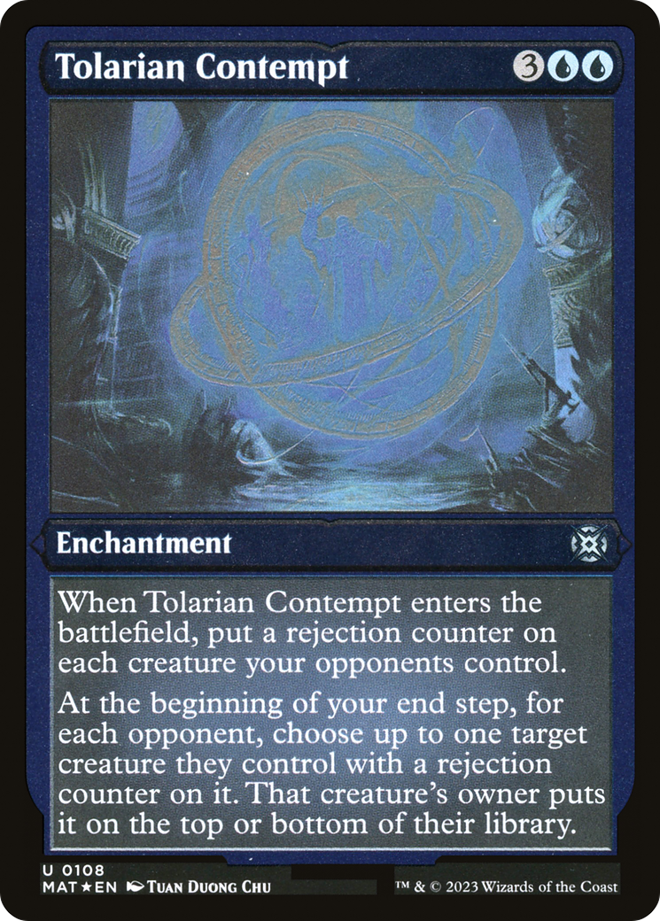 Image of Tolarian Contempt (MAT-108) - March of the Machine: The Aftermath Etched Foil