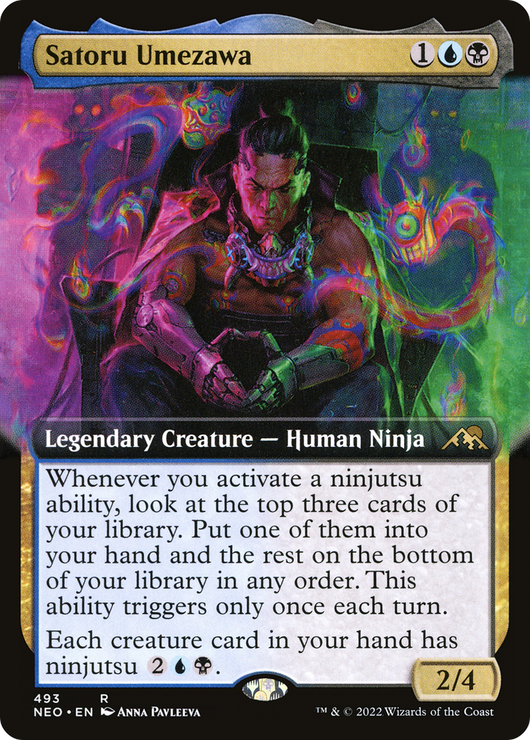 Image of Satoru Umezawa (Extended Art) (NEO-493) - Kamigawa: Neon Dynasty: (Extended Art)