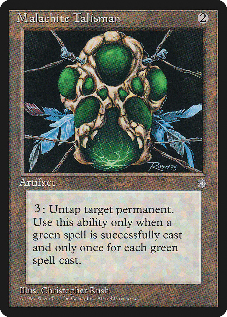 Image of Malachite Talisman (ICE-) - Ice Age