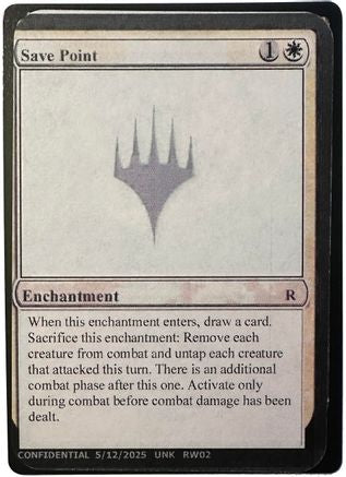 Image of Save Point (-) - Un-Known Event Playtest Cards