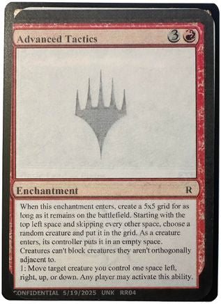 Image of Advanced Tactics (-) - Un-Known Event Playtest Cards