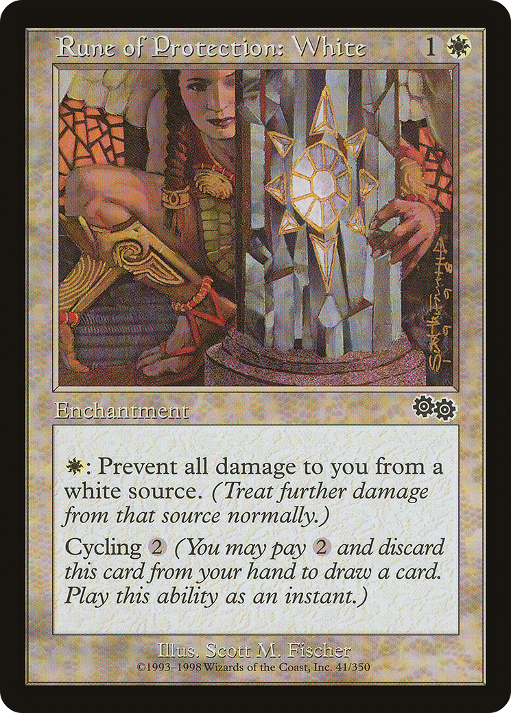 Image of Rune of Protection: White (USG-041) - Urza's Saga