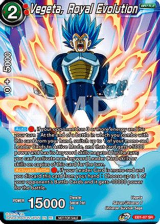Image of Vegeta, Royal Evolution (Deluxe Pack 2025 Vol.2) (EB1-07) - Promotion Cards Foil