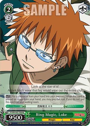 Image of Ring Magic, Loke (FT/EN-S02-T08 TD RE) - Fairy Tail Chronicle Set
