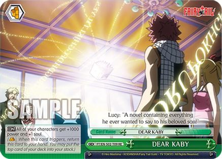 Image of DEAR KABY (FT/EN-S02-T09 TD RE) - Fairy Tail Chronicle Set