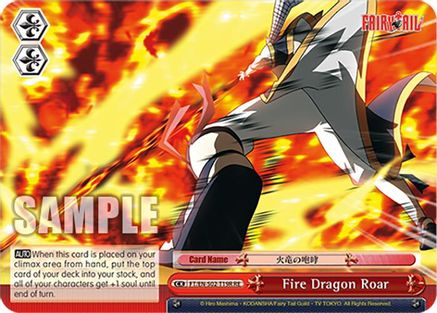 Image of Fire Dragon Roar (RRR) (FT/EN-S02-T19R RRR RE) - Fairy Tail Chronicle Set