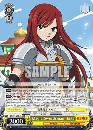 Image of Magic Swordsman, Erza (FT/EN-S02-004 R RE) - Fairy Tail Chronicle Set