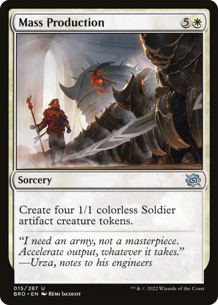 Image of Mass Production (BRO-015) - The Brothers' War Foil