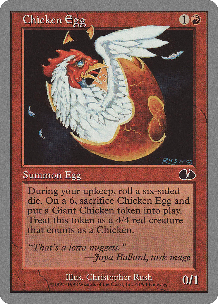 Image of Chicken Egg (UGL-041) - Unglued