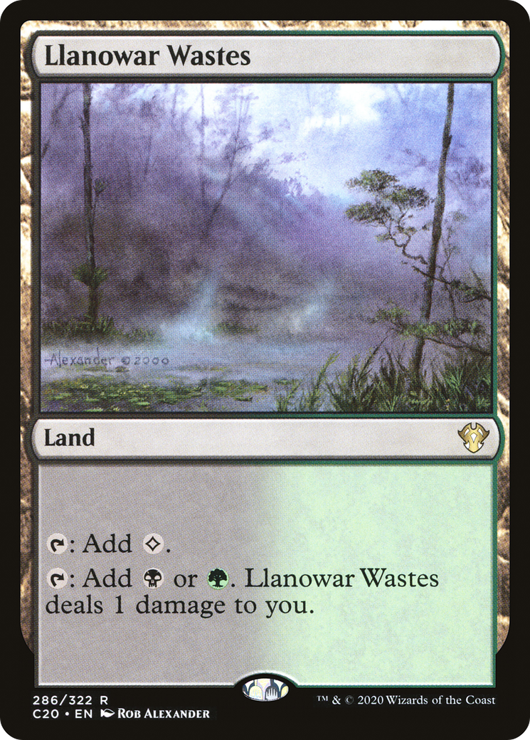Image of Llanowar Wastes (C20-286) - Commander 2020
