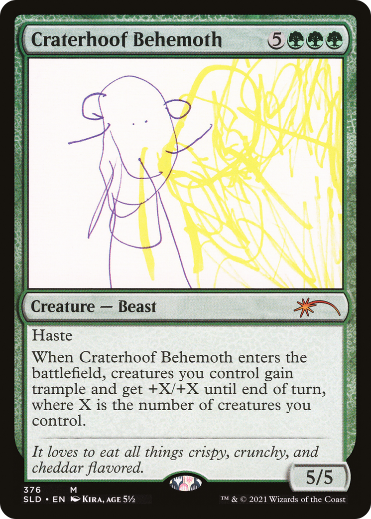 Image of Craterhoof Behemoth (376) (SLD-376) - Secret Lair Drop
