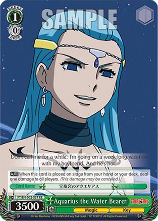 Image of Aquarius the Water Bearer (FT/EN-S02-037 U RE) - Fairy Tail Chronicle Set