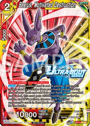 Image of Beerus, Motivated Destruction (Event Pack 17) (BT17-134) - Promotion Cards