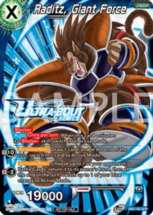 Image of Raditz, Giant Force (Event Pack 17) (DB3-136) - Promotion Cards