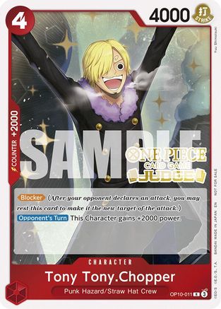 Image of Tony Tony.Chopper (Judge Pack Vol. 6) (OP10-011) - One Piece Promotion Cards Foil