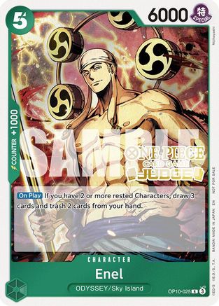 Image of Enel (Judge Pack Vol. 6) (OP10-025) - One Piece Promotion Cards Foil