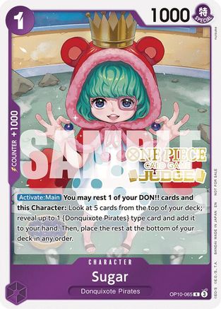Image of Sugar (Judge Pack Vol. 6) (OP10-065) - One Piece Promotion Cards Foil