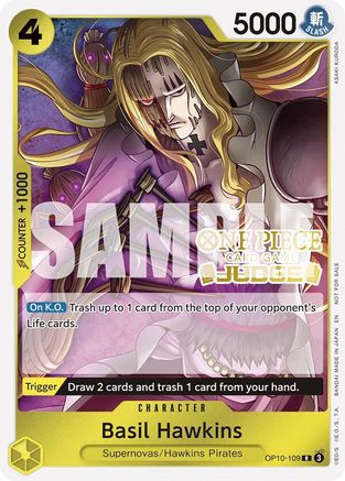 Image of Basil Hawkins (Judge Pack Vol. 6) (OP10-109) - One Piece Promotion Cards Foil