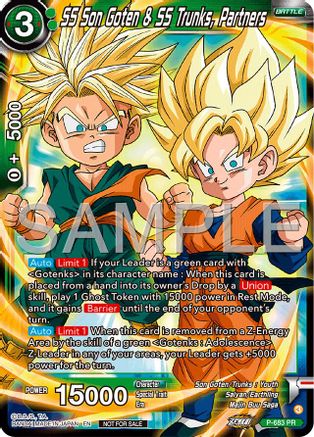Image of SS Son Goten & SS Trunks, Partners (Tournament Pack Vol.12) (P-683) - Tournament Promotion Cards