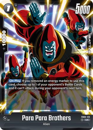 Image of Para Para Brothers (Limited Pack 02) (FB03-123) - Tournament and Championship Promos