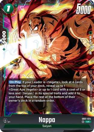 Image of Nappa (Limited Pack 02) (SB01-024) - Tournament and Championship Promos