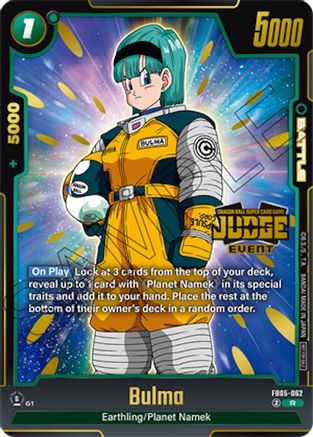 Image of Bulma (Judge Pack (Event Judge) 04) (FB05-062) - Tournament and Championship Promos Holofoil