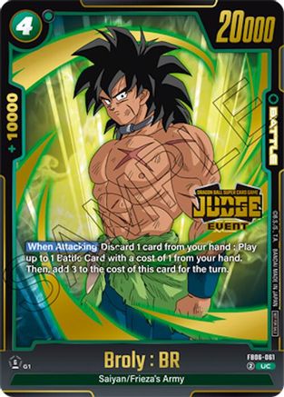 Image of Broly : BR (Judge Pack (Event Judge) 04) (FB06-061) - Tournament and Championship Promos Holofoil