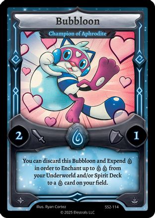 Image of Bubbloon - Champion of Aphrodite (SS2-114) - Shattered Stars Chapter 2 SS2 Reverse Holo