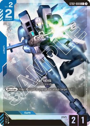 Image of Aries (C+) (ST02-008) - Starter Deck 02 Wings of Advance Holofoil
